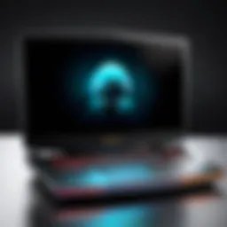 Sleek design of an Alienware laptop showcasing its gaming aesthetics