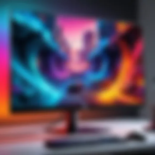 AOC gaming monitor showcasing vibrant colors and high refresh rate