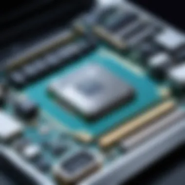 Premium Hardware Integration Internal components of a laptop being assembled