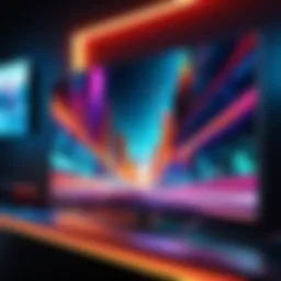 TCL television showcasing vibrant gaming graphics