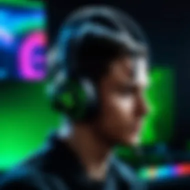 Razer headset demonstrating immersive audio capabilities