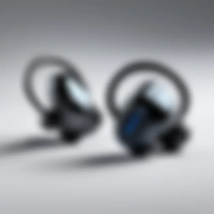 Elegant design of Bluetooth earbuds showcasing battery longevity.