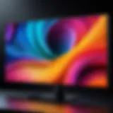 High-quality HDR monitor display showcasing vibrant colors