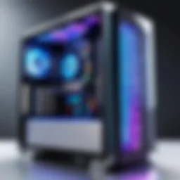 Gaming PC with futuristic design