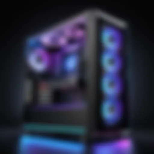 Elegant PC Case with Illuminated RGB Lighting