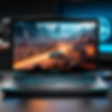 Dell Alienware laptop emphasizing gaming capabilities