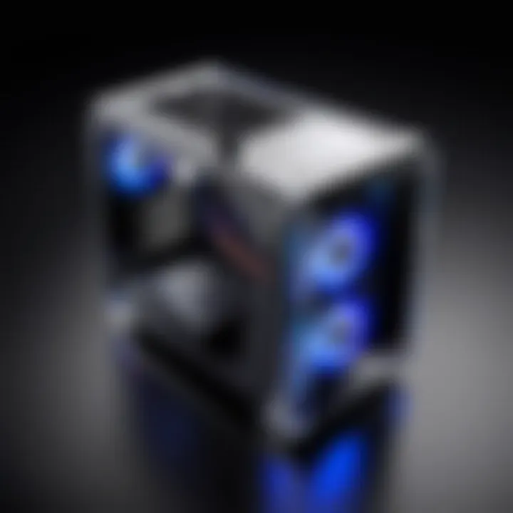 Compact gaming PC with transparent casing