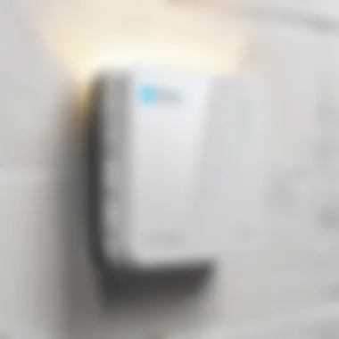 WiFi extender boosting signal through walls