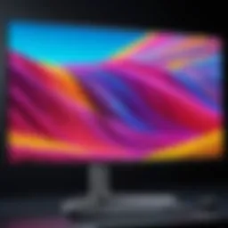 High-resolution LG monitor showcasing vibrant colors