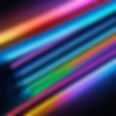 Vibrant Color Options for LED Strips Colorful LED Strip Lights Display