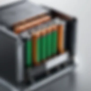 Cross-section view of high-performance emergency power supply battery