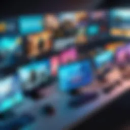 Digital marketplace with various game options