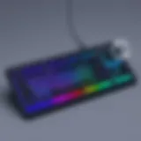 Elegant TKL keyboard showcasing customizable RGB lighting