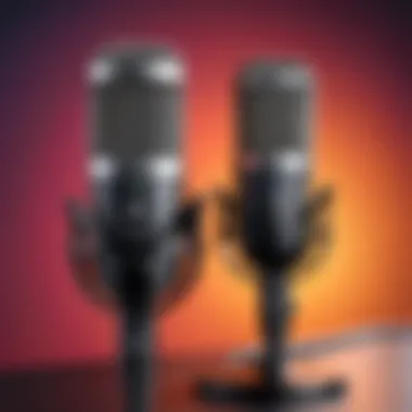 Microphones for Podcasting A cozy podcasting environment with a microphone