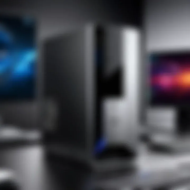 Sleek and modern design of Dell gaming desktop