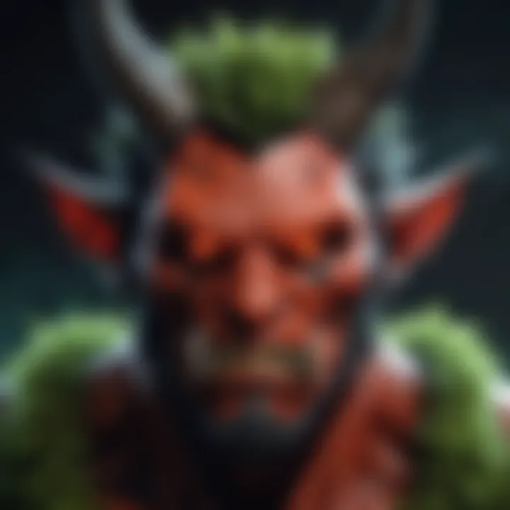 Enigmatic Demon Turf Character Portrait