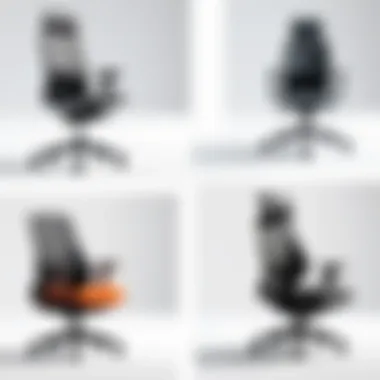 Comparison chart of different computer chair types