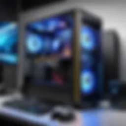 High-performance gaming desktop setup