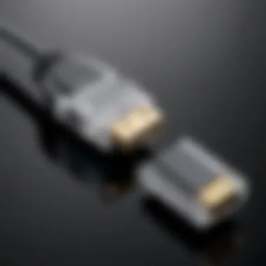 DisplayPort cable showcasing its design and pins