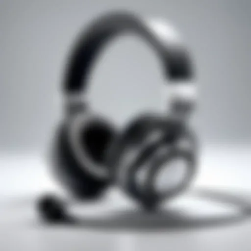 Elegant headphones with microphone