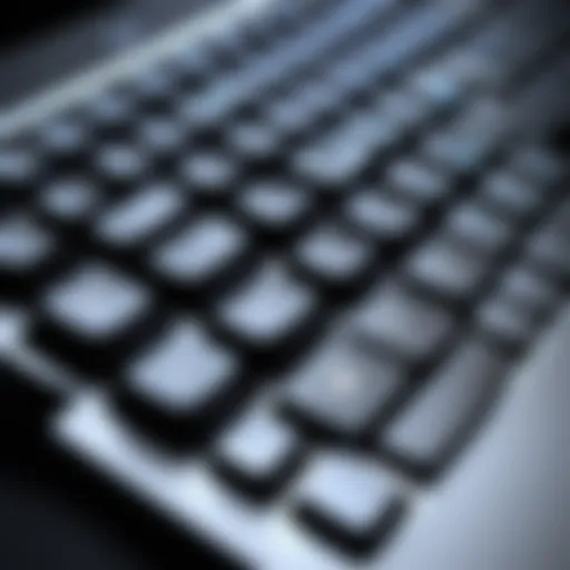 Elegant keyboard with backlighting