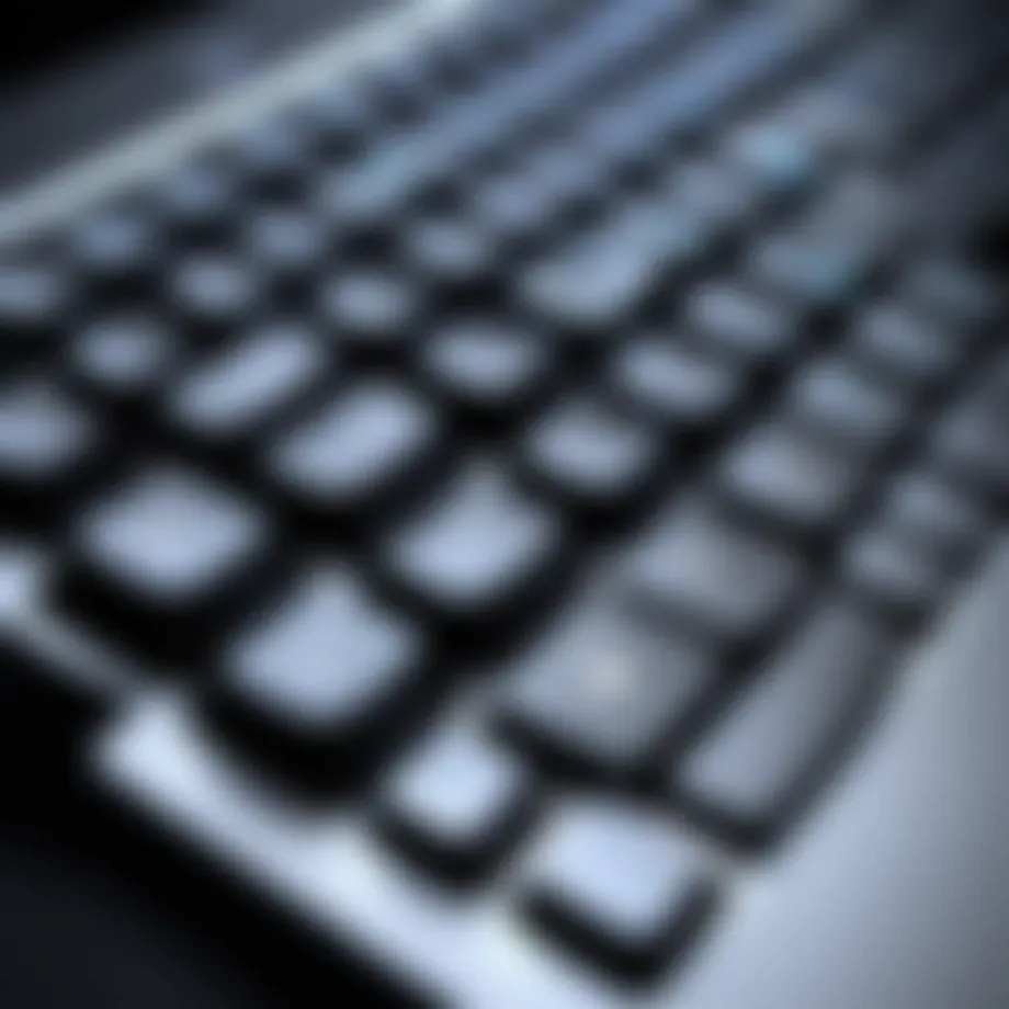 Elegant keyboard with backlighting