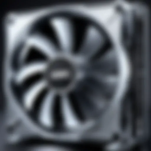 External computer fan with advanced airflow design