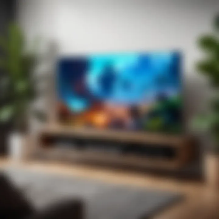 Innovative 165Hz TV screen displaying fast-paced gaming scene