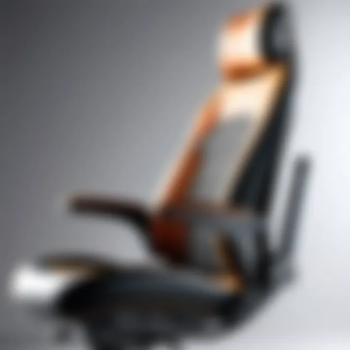 Ergonomic chair with lumbar support