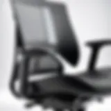 A modern ergonomic desk chair showcasing adjustable lumbar support