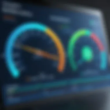 Graph illustrating comparative performance metrics of antivirus software