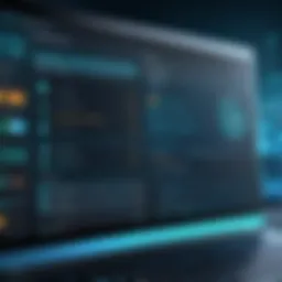 Illustration of advanced antivirus software interface