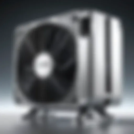 High-performance air cooler in a modern setting