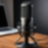 High-quality condenser microphone for podcasting