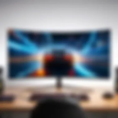 A gamer enjoying high-speed gaming on a 120Hz curved monitor