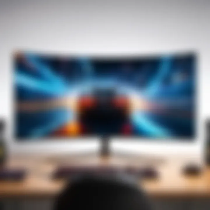 A gamer enjoying high-speed gaming on a 120Hz curved monitor