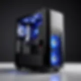 Stylish budget gaming PC tower showcasing its design