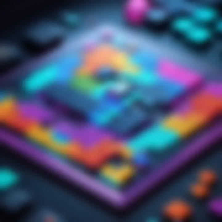 An engaging puzzle game interface with vibrant colors and interesting challenges.