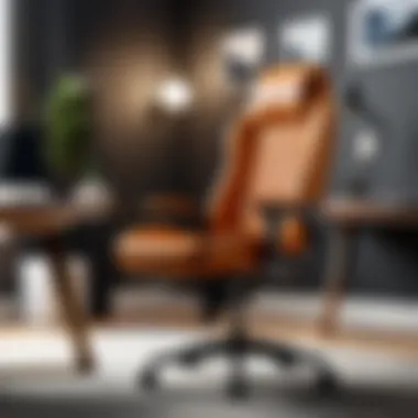 Home office chair showcasing premium materials and sleek design