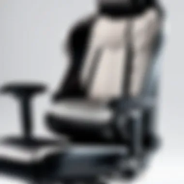 Ergonomically designed gaming chair with lumbar support