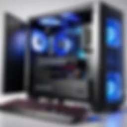 A powerful yet budget-friendly gaming PC setup showcasing sleek design and performance components