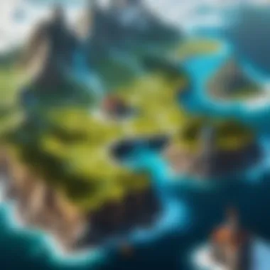 Intricate Fantasy Realm Map A detailed map of a fantastical realm in Dungeons and Dragons