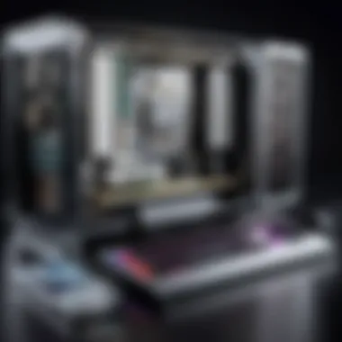 Sleek Gaming Setup with 8GB RAM A sleek gaming computer setup showcasing an 8GB RAM configuration