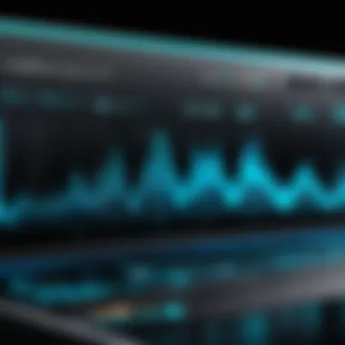 Graphic showing audio waveforms with and without bass enhancement