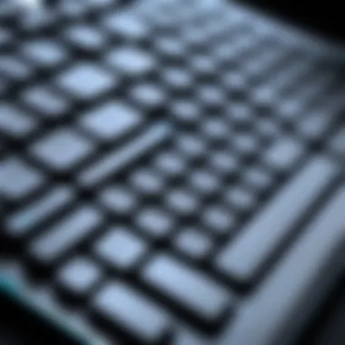 Close-up of laptop keyboard