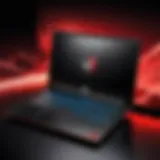 Elegant design of MSI laptop