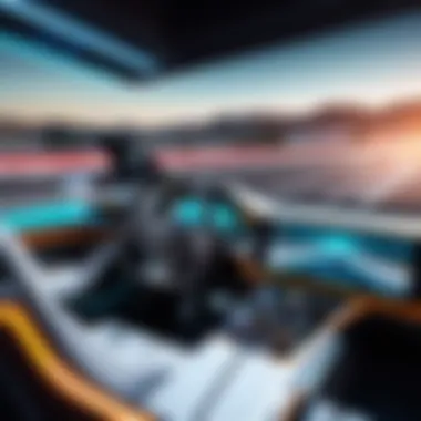 Futuristic Racing Technology Futuristic racing technology interface with advanced graphics