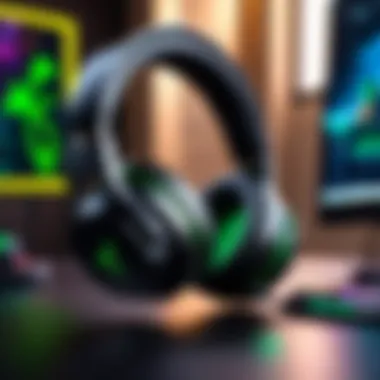 Razer Ears Headphones in Gaming Action Razer Ears headphones in use during an intense gaming session