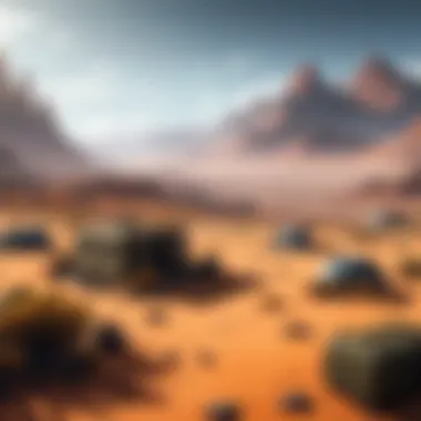Desolate Survival Landscape A desolate landscape showcasing a survivalist's environment