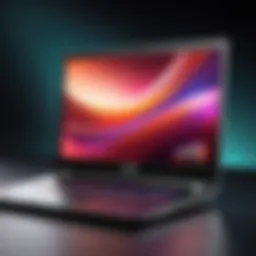 A sleek AMD laptop showcasing its design and build quality.